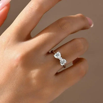 BowLift | S925 Moissanite Feminine Bow Ring