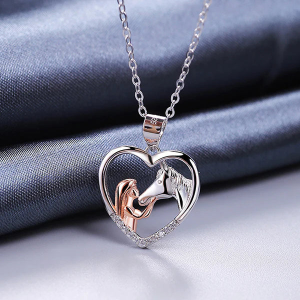 Skanto | Girl and Horse Necklace Chain