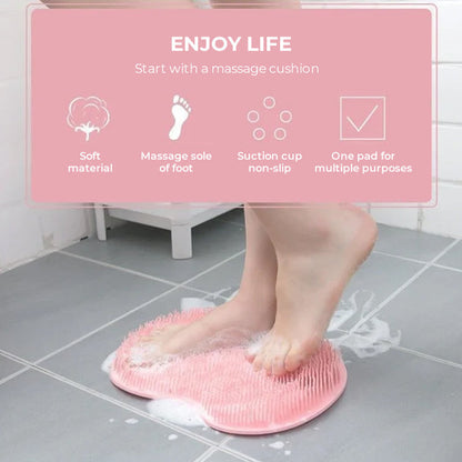 BowLift | Shower Foot & Back Scrubber, Massage Pad