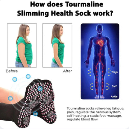 BowLift | Tourmaline Acupressure Self-Heating Fitness Socks