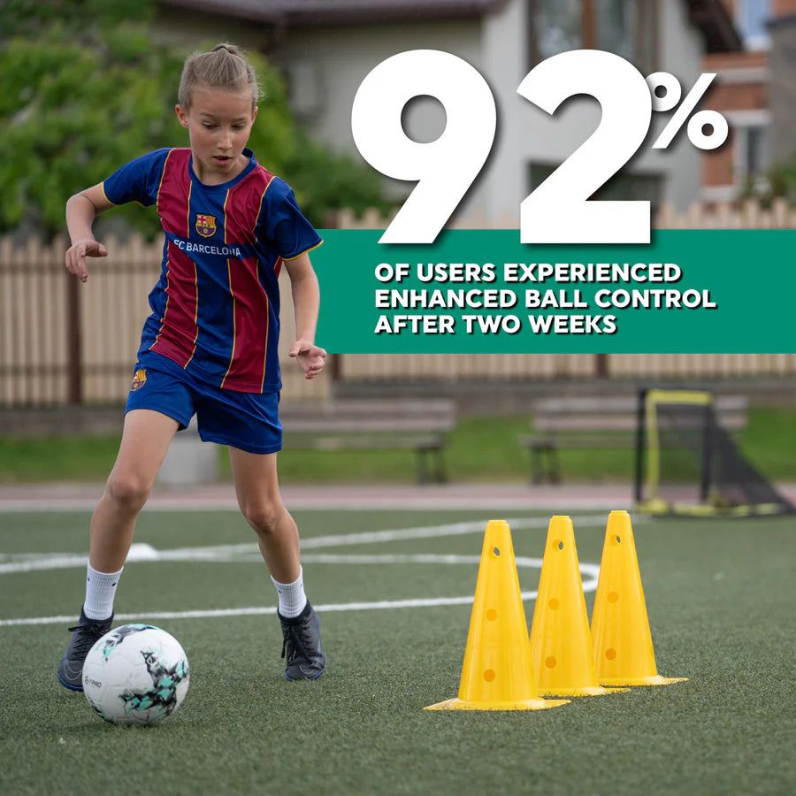 BowLift | Football Pro Training Mat | Anti-Slip, 2x2m Space & Video Program for Skill Enhancement and Home Training