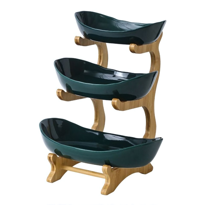 Skanto | FruitTriad | Three-Tier Plastic Fruit Bowl