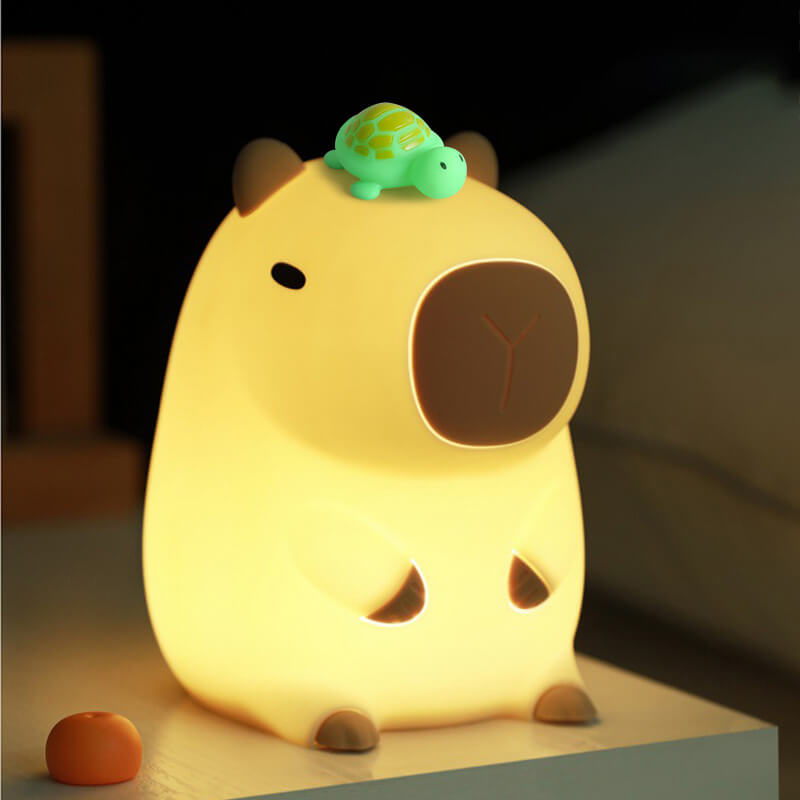 Garduru2024 Capybara Silicone Night Light | Soft & Kid-Friendly | Perfect Gift for Boys and Girls