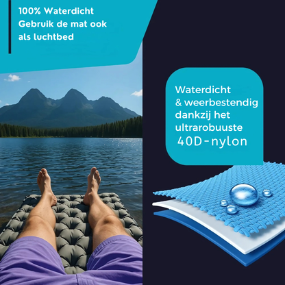 Skanto | AirLite Self-Inflating Sleeping Pad – Lightweight, Compact & 10 cm Thick Comfort