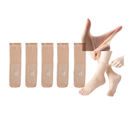 BowLift | Invisible, non-slip crystal silk socks for spring and summer