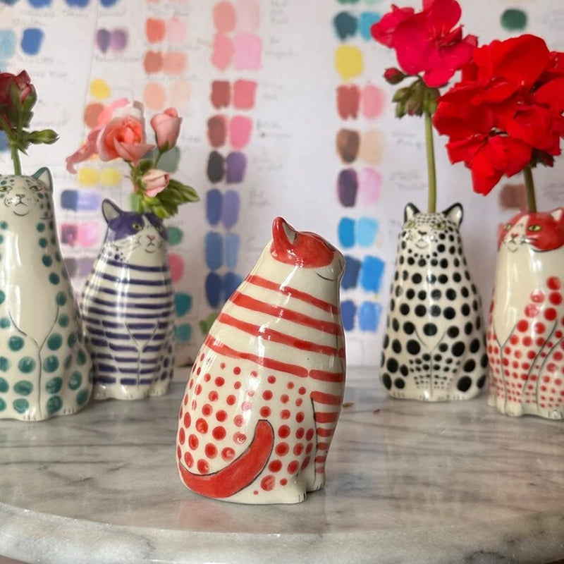 BowLift | Polka Dot Cat Vase