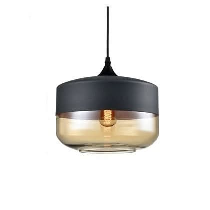 Skanto | Hand-Blown Glass & Wood Pendant Lamp Adjustable