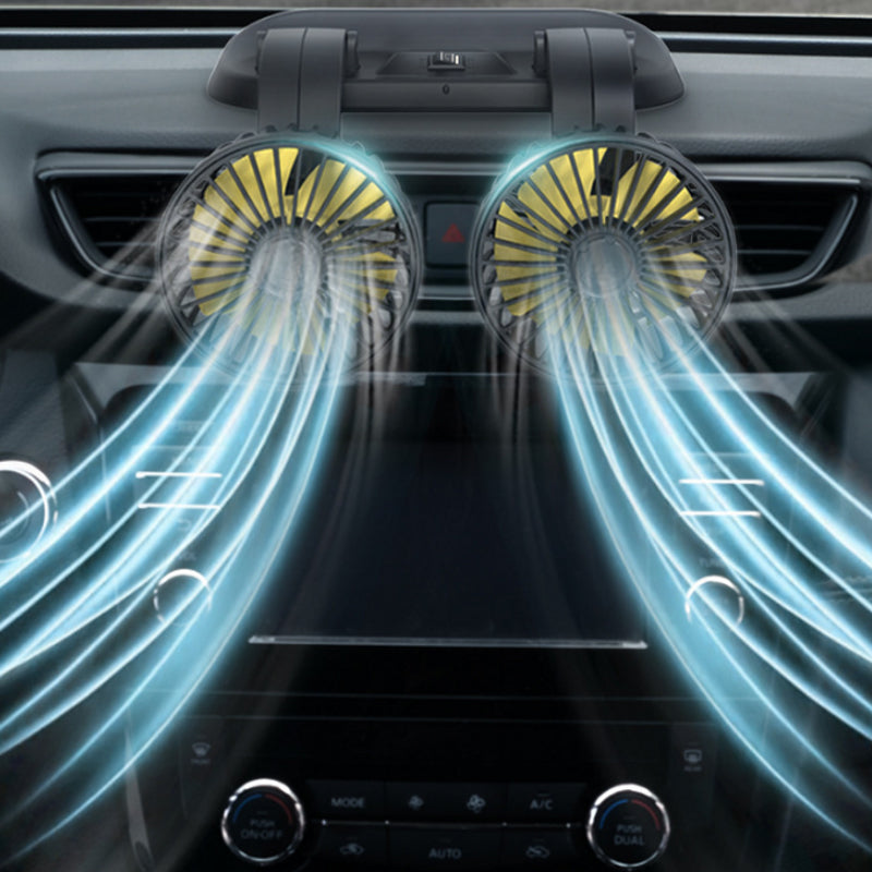 Double head car cooling air circulation fan | Kalsten