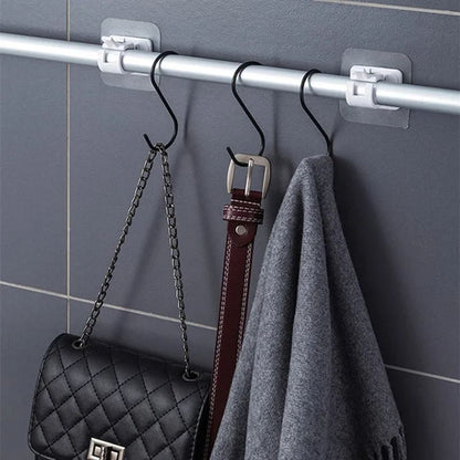 BowLift | Nail-free Adjustable Curtain Rod Sticky Hook (1 Set of 2)