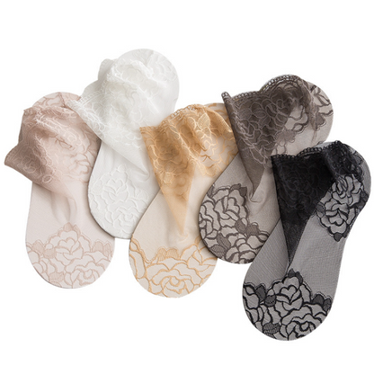 BowLift | Non-slip lace socks for women
