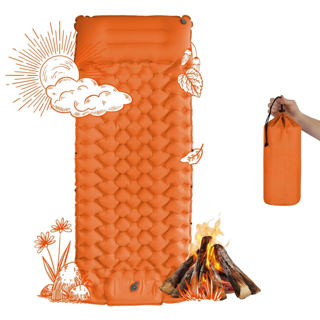 Skanto | AirLite Self-Inflating Sleeping Pad – Lightweight, Compact & 10 cm Thick Comfort