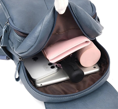 BowLift | Vintage Leather Women's Backpack - Isabella