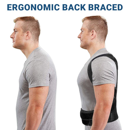 BowLift | Posture Corrector Back Brace – Adjustable Lumbar Support Belt for Back Pain Relief & Spine Alignment | Unisex UK