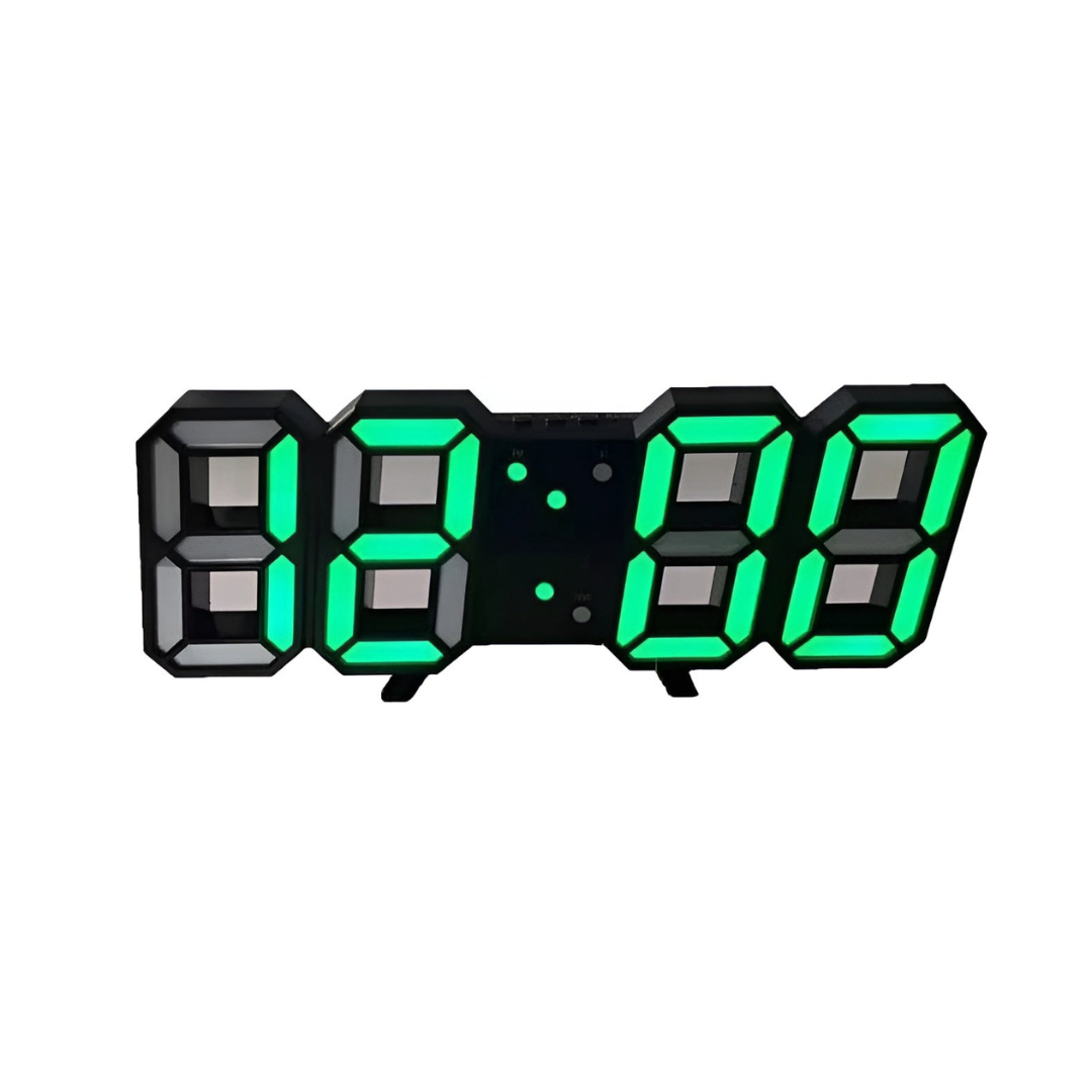 BowLift | Modern 3D digital wall clock with LED backlight