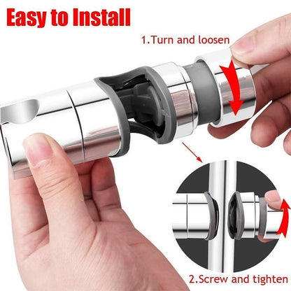 Adjustable shower head holder for slide rail | Brehn