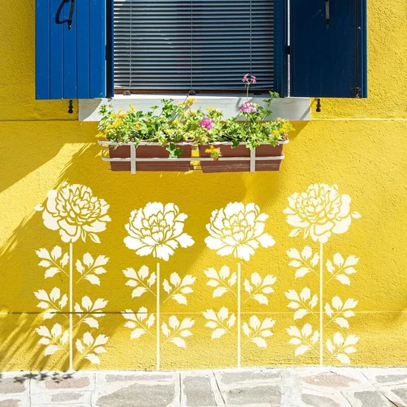 BowLift | DIY Decoration - Garden Fence Large Flower Drawing Templates