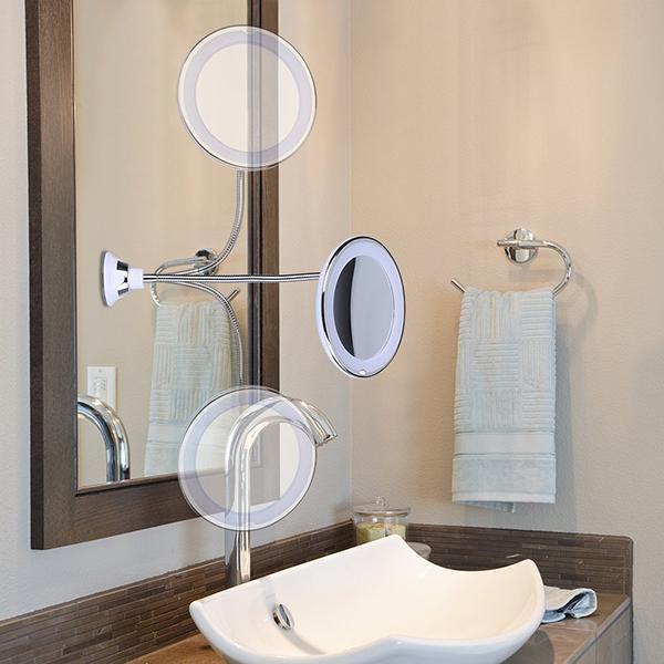 Skanto | 10x Magnification LED Lighted Makeup Mirror
