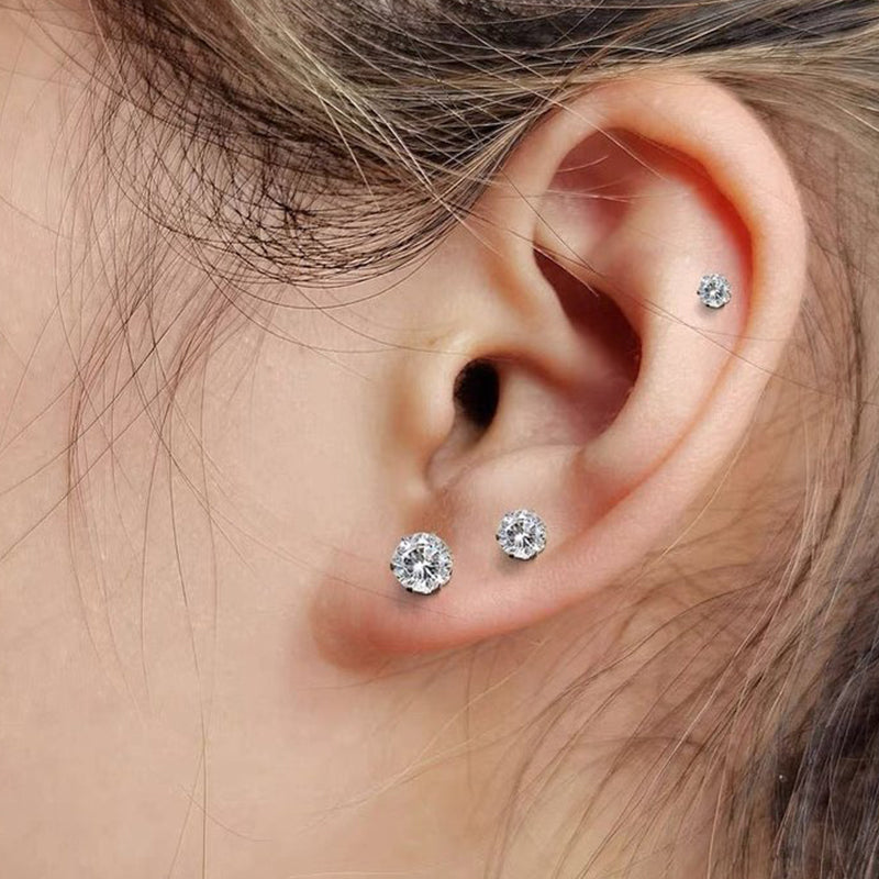 Karnz | Magnetic Zircon Stud Ear Clip