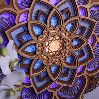Skanto | Handmade Mandala Wooden Wall Light