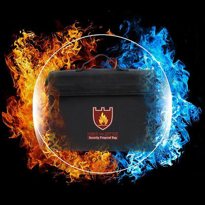 Fireproof and water-repellent document bag