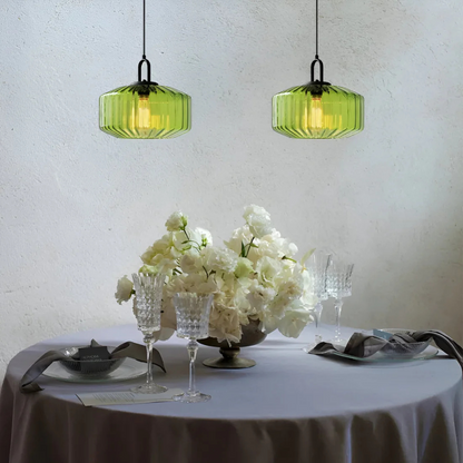 Skanto | Retro Colored Glass Pendant Lamp