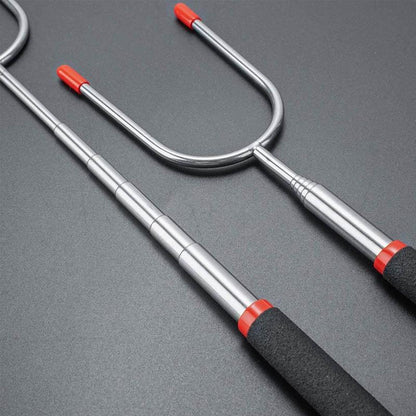 Telescopic barbecue forks