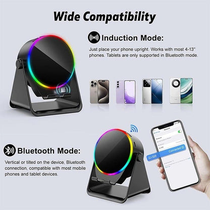 BowLift | 4-In-1 360° Rotating Bluetooth Speaker Stand