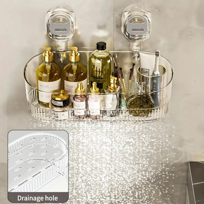 BowLift | No-Drill Bathroom Suction Cup Storage Box