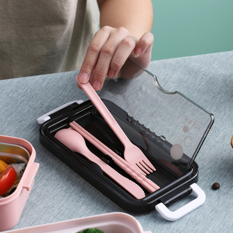 Portable Three Stackable Lunch Box | Bowlift