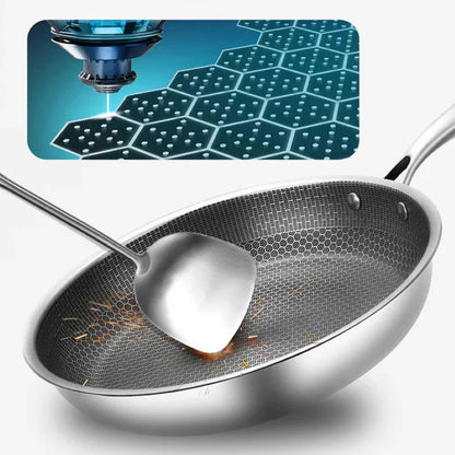 Skanto | Non-stick Stainless Steel Honeycomb Frying Pan