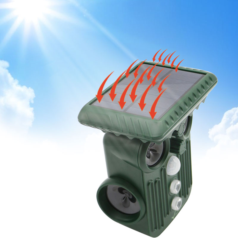 BowLift | Ultrasonic Solar Deer Repeller | 5 Adjustable Modes. Waterproof & Eco-Friendly for Home Gardens and Yards