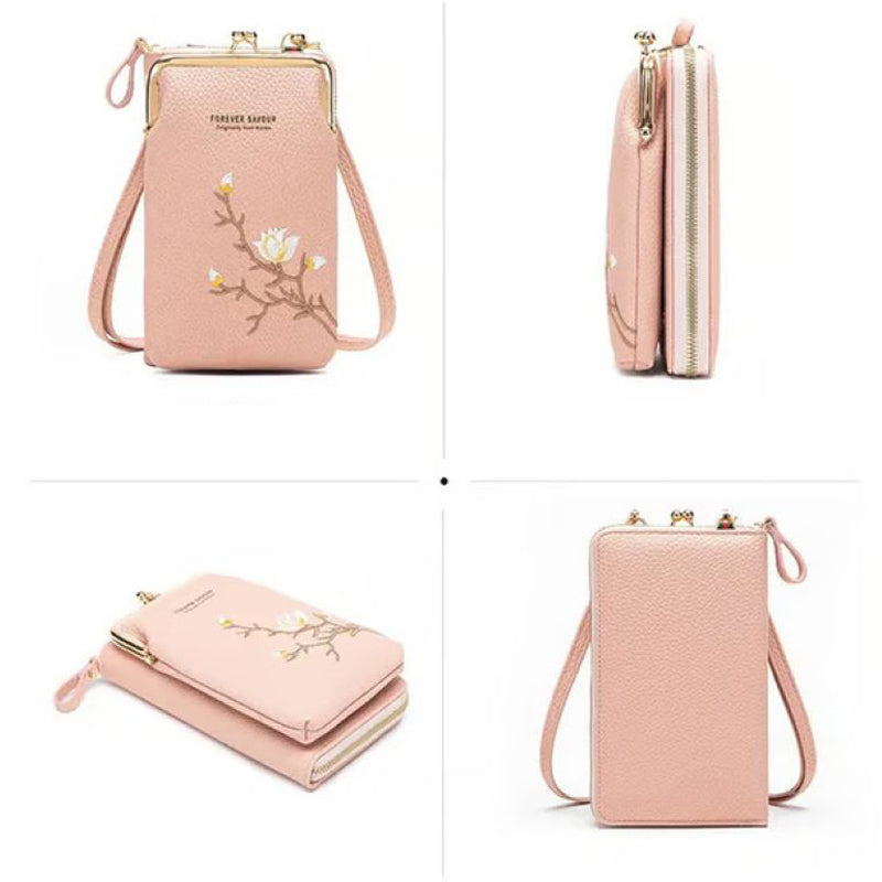 Skanto | Embroidered Women's Crossbody Wallet