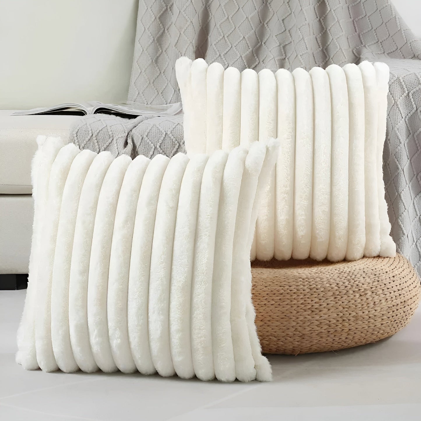 Soft decorative cushion cover – cozy and comfortable | Ideal for sofa and bed | Karnz