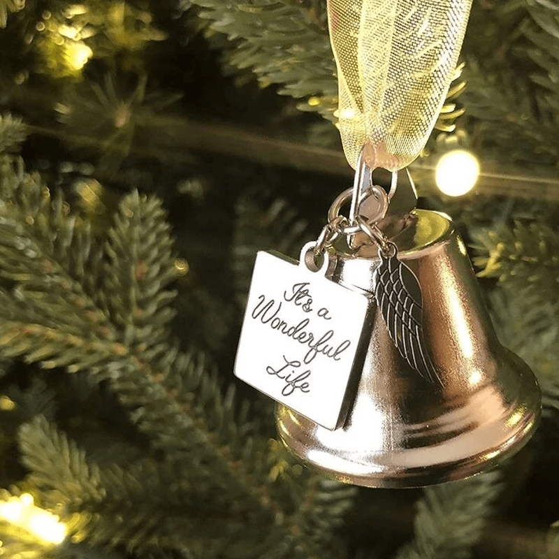Skanto | Christmas Tree Memorial Ornaments Angel Wings Bells Hanging Decoration