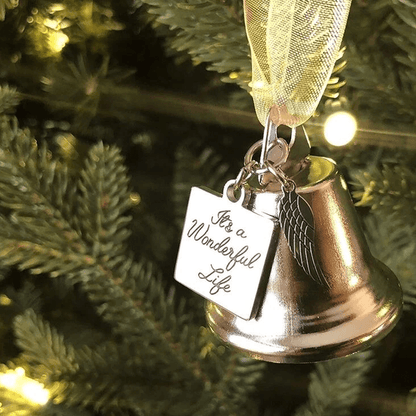 Skanto | Christmas Tree Memorial Ornaments Angel Wings Bells Hanging Decoration