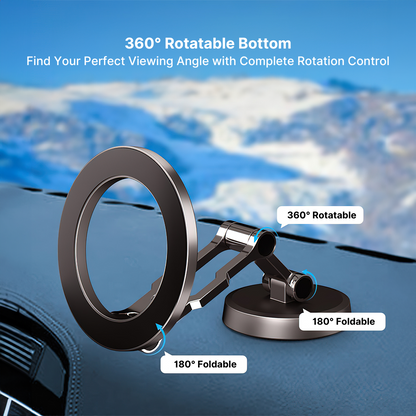 BowLift | Top Rated Magnetic Car Phone Holder with Adjustable Stand - Best Auto Phone Mount for iPhone