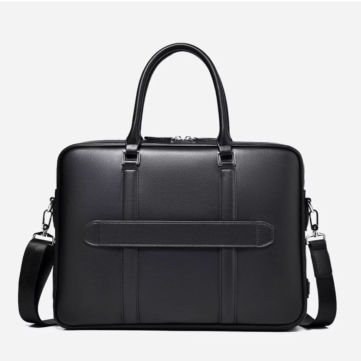 BowLift | Manhattan Leather Business Laptop Briefcase Crossbody Handbag