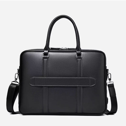 BowLift | Manhattan Leather Business Laptop Briefcase Crossbody Handbag
