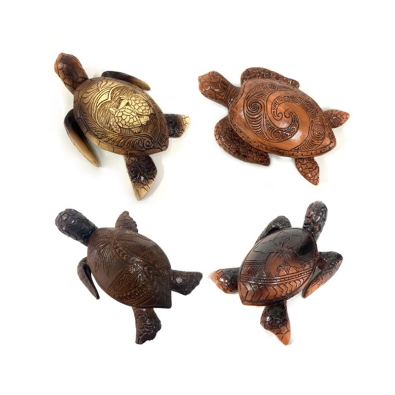 Wood sculpture Hawaii turtle | Bowlift