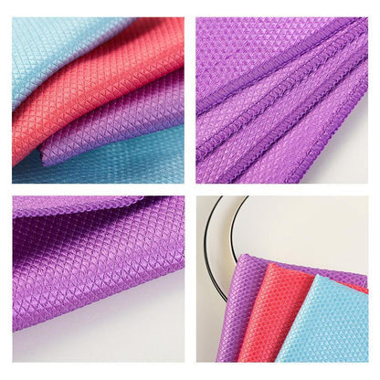 Fish Scale Microfiber Cloth Polishing Cleaning Cloth Set of 5 Pieces | Karnz