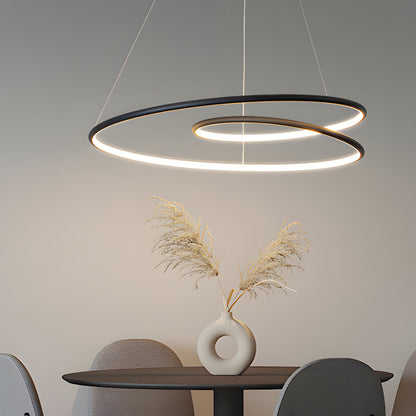 Modern LED Chandelier with Dimming Function – Pendant Light for Dining Room and Living Room | Karnz