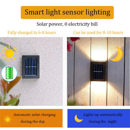 Skanto | Waterproof Solar-Powered Outdoor Patio Wall Light
