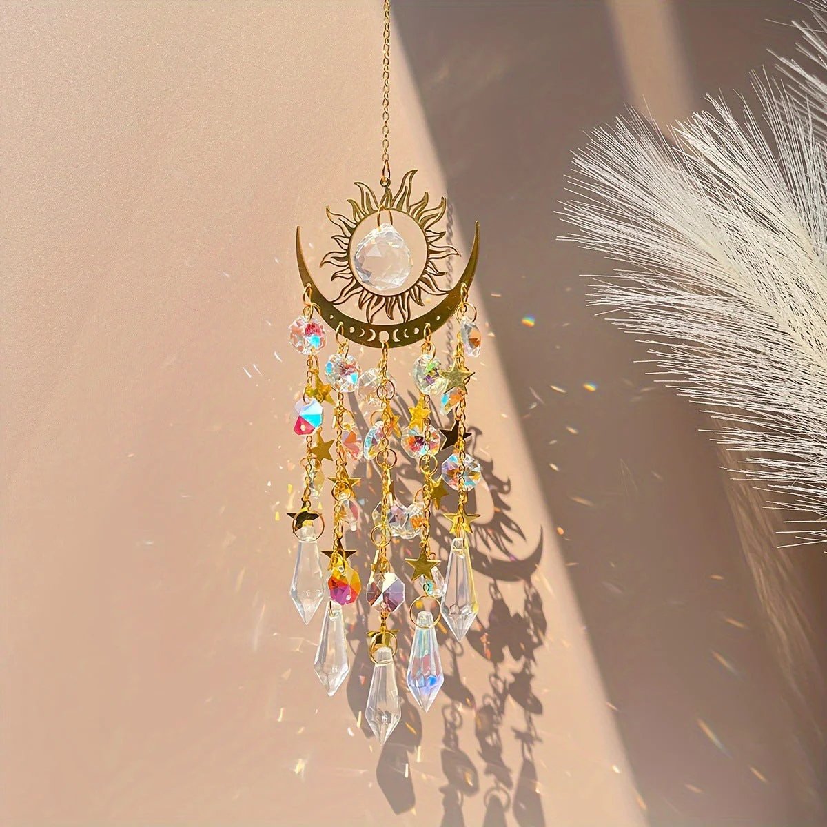 Skanto | Crystal Suncatcher, Indoor & Outdoor Decoration for Windows, Bedroom, Patio & Garden