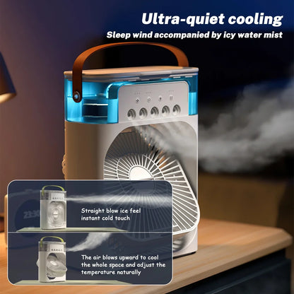3-in-1 Portable Air Cooler with Humidifier and LED Night Lights | Bowlift