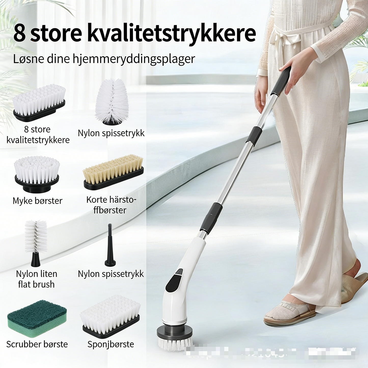 Skanto | Electric Spin Scrubber – Easy Cleaning in Half the Time