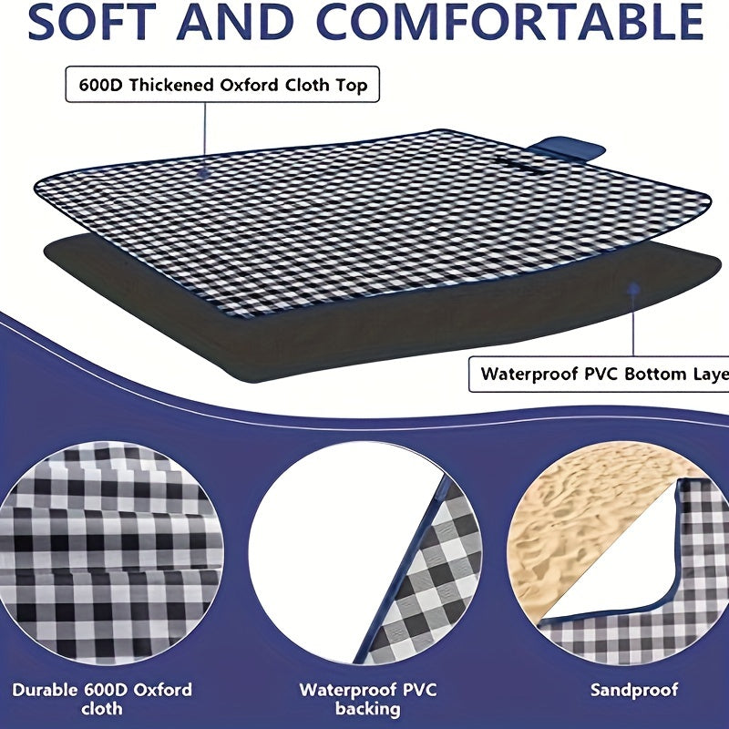 Skanto | Extra Large Waterproof Picnic Blanket | Foldable Outdoor Mat