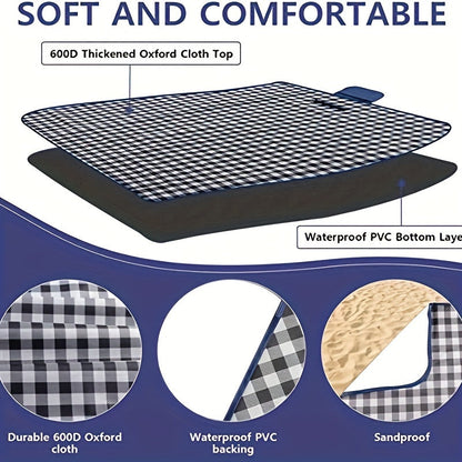 Skanto | Extra Large Waterproof Picnic Blanket | Foldable Outdoor Mat