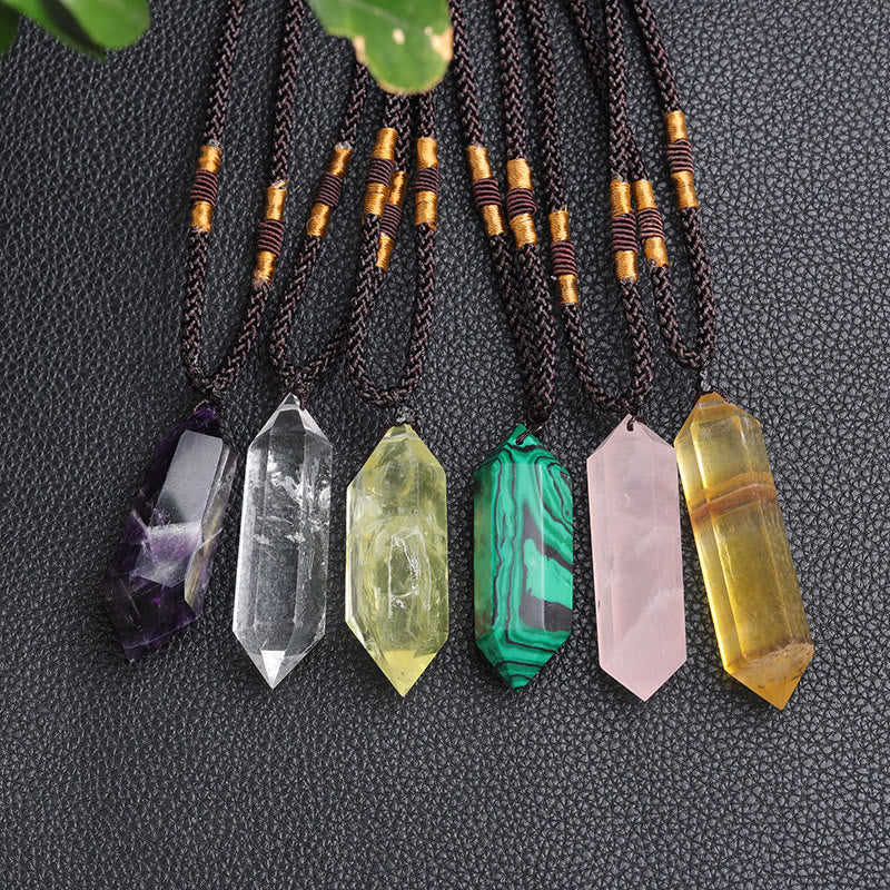 Skanto | Natural Crystal Amethyst Healing Necklace - Lyra