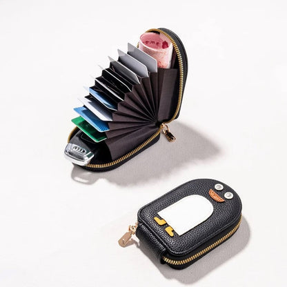 BowLift | Cute Penguins PU Credit Card Coin Wallet