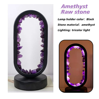 Skanto | CrystalGlow – Handmade Amethyst Atmosphere Lamp for Relaxation and Peace